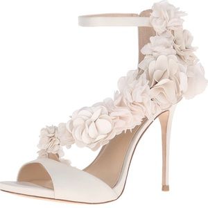 Imagine Vince Camuto Women's Daphne Dress Sandal- Ivory Satin
